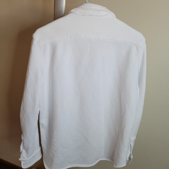 Frank & Eileen - Eileen Sweatshirt Button- Up in White - Picture 11 of 12